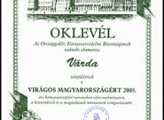 Várda községet ért kitüntetés