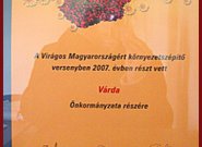 Várda községet ért kitüntetés