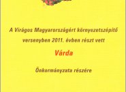 Virágos Magyarországért 2011 díj Várda községnek